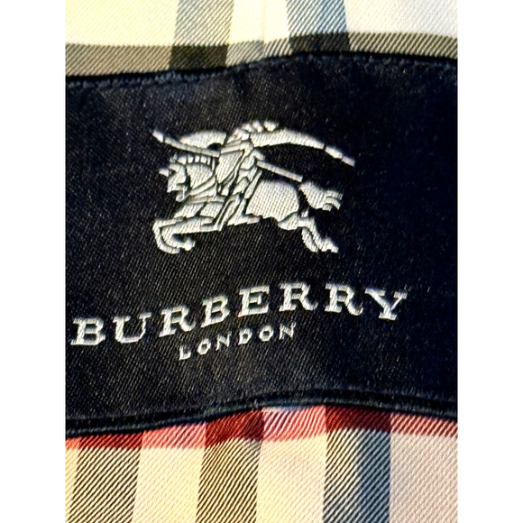 Burberry London Long Coat Size Mens XXL with Nova Check Interior Black Exterior - Picture 6 of 8